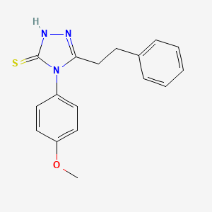 4-(4-methoxyphenyl)-5-(2-phenylethyl)-4H-1,2,4-triazole-3-thiol