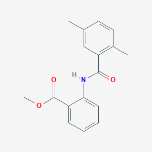molecular formula C17H17NO3 B5810324 methyl 2-[(2,5-dimethylbenzoyl)amino]benzoate 