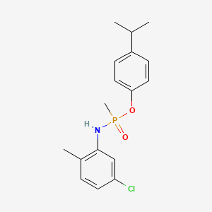 molecular formula C17H21ClNO2P B5810338 4-isopropylphenyl N-(5-chloro-2-methylphenyl)-P-methylphosphonamidoate 