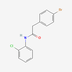 molecular formula C14H11BrClNO B5810344 2-(4-bromophenyl)-N-(2-chlorophenyl)acetamide 