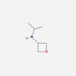 B581035 N-Isopropyloxetan-3-amine CAS No. 1341782-83-9