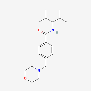 molecular formula C19H30N2O2 B5810370 N-(1-isopropyl-2-methylpropyl)-4-(4-morpholinylmethyl)benzamide 
