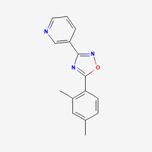 molecular formula C15H13N3O B5810378 3-[5-(2,4-dimethylphenyl)-1,2,4-oxadiazol-3-yl]pyridine 