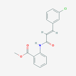 molecular formula C17H14ClNO3 B5810442 methyl 2-{[3-(3-chlorophenyl)acryloyl]amino}benzoate 