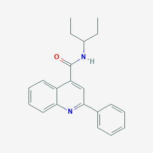 molecular formula C21H22N2O B5810459 N-(1-ethylpropyl)-2-phenyl-4-quinolinecarboxamide 