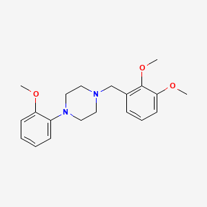 molecular formula C20H26N2O3 B5810468 1-(2,3-dimethoxybenzyl)-4-(2-methoxyphenyl)piperazine 