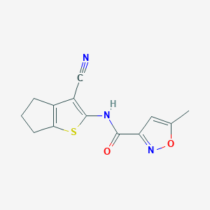 molecular formula C13H11N3O2S B5810494 N-(3-cyano-5,6-dihydro-4H-cyclopenta[b]thien-2-yl)-5-methyl-3-isoxazolecarboxamide 