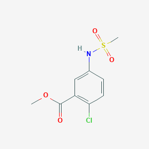 molecular formula C9H10ClNO4S B5810497 methyl 2-chloro-5-[(methylsulfonyl)amino]benzoate 