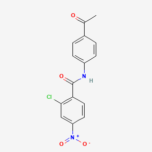 molecular formula C15H11ClN2O4 B5810505 N-(4-acetylphenyl)-2-chloro-4-nitrobenzamide 