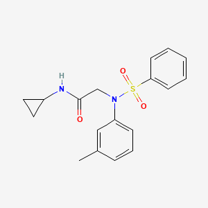 N~1~-cyclopropyl-N~2~-(3-methylphenyl)-N~2~-(phenylsulfonyl)glycinamide