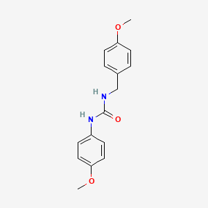 molecular formula C16H18N2O3 B5810517 N-(4-methoxybenzyl)-N'-(4-methoxyphenyl)urea 