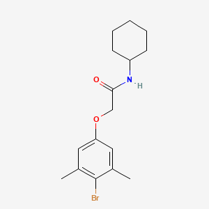 molecular formula C16H22BrNO2 B5810525 2-(4-bromo-3,5-dimethylphenoxy)-N-cyclohexylacetamide 