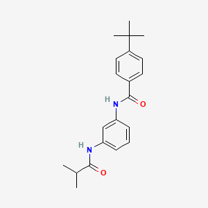 molecular formula C21H26N2O2 B5810541 4-tert-butyl-N-[3-(isobutyrylamino)phenyl]benzamide 
