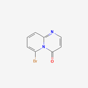 molecular formula C8H5BrN2O B581060 6-Bromo-4H-pyrido[1,2-a]pyrimidin-4-one CAS No. 1261171-00-9