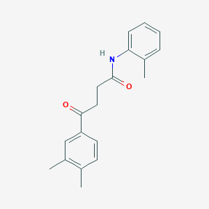 molecular formula C19H21NO2 B5810600 4-(3,4-dimethylphenyl)-N-(2-methylphenyl)-4-oxobutanamide 