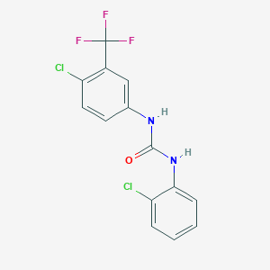 molecular formula C14H9Cl2F3N2O B5810631 N-(2-chlorophenyl)-N'-[4-chloro-3-(trifluoromethyl)phenyl]urea CAS No. 418805-03-5