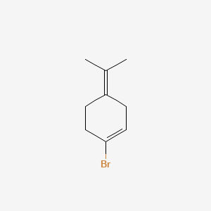 molecular formula C9H13Br B581065 1-Bromo-4-(propan-2-ylidene)cyclohex-1-ene CAS No. 1365271-79-9