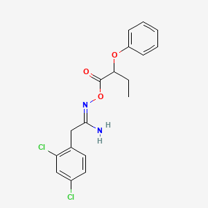 2-(2,4-dichlorophenyl)-N'-[(2-phenoxybutanoyl)oxy]ethanimidamide
