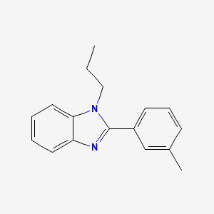 molecular formula C17H18N2 B5810679 2-(3-methylphenyl)-1-propyl-1H-benzimidazole 