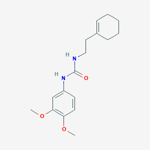 molecular formula C17H24N2O3 B5810684 N-[2-(1-cyclohexen-1-yl)ethyl]-N'-(3,4-dimethoxyphenyl)urea 
