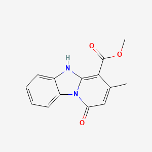 molecular formula C14H12N2O3 B5810694 methyl 1-hydroxy-3-methylpyrido[1,2-a]benzimidazole-4-carboxylate 
