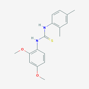 molecular formula C17H20N2O2S B5810697 N-(2,4-dimethoxyphenyl)-N'-(2,4-dimethylphenyl)thiourea 