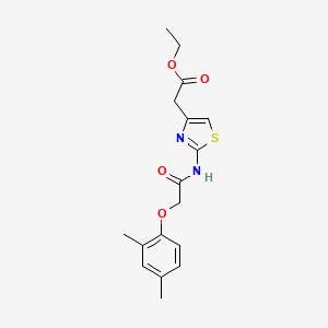 molecular formula C17H20N2O4S B5810727 ethyl (2-{[(2,4-dimethylphenoxy)acetyl]amino}-1,3-thiazol-4-yl)acetate 