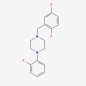 molecular formula C17H17F3N2 B5810731 1-(2,5-difluorobenzyl)-4-(2-fluorophenyl)piperazine 