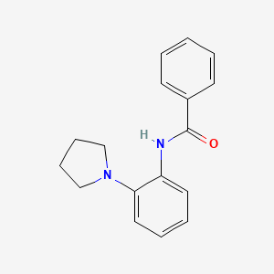 molecular formula C17H18N2O B5810741 N-[2-(1-pyrrolidinyl)phenyl]benzamide CAS No. 32366-39-5
