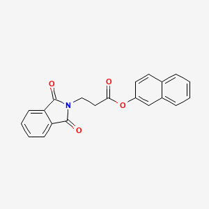 molecular formula C21H15NO4 B5810764 2-naphthyl 3-(1,3-dioxo-1,3-dihydro-2H-isoindol-2-yl)propanoate 