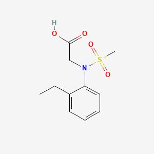 molecular formula C11H15NO4S B5810766 N-(2-ethylphenyl)-N-(methylsulfonyl)glycine 
