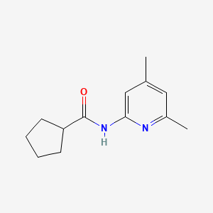 molecular formula C13H18N2O B5810768 N-(4,6-dimethyl-2-pyridinyl)cyclopentanecarboxamide 