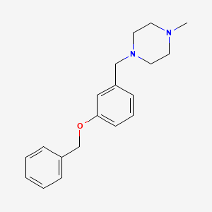 molecular formula C19H24N2O B5810771 1-[3-(苄氧基)苄基]-4-甲基哌嗪 
