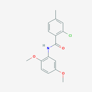 molecular formula C16H16ClNO3 B5810790 2-chloro-N-(2,5-dimethoxyphenyl)-4-methylbenzamide 