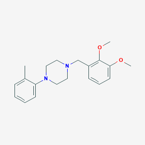 molecular formula C20H26N2O2 B5810793 1-(2,3-dimethoxybenzyl)-4-(2-methylphenyl)piperazine 