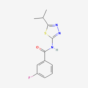 3-fluoro-N-(5-isopropyl-1,3,4-thiadiazol-2-yl)benzamide