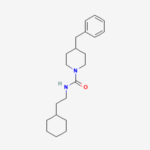 4-benzyl-N-(2-cyclohexylethyl)-1-piperidinecarboxamide