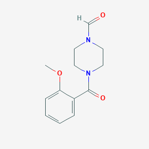molecular formula C13H16N2O3 B5810851 4-(2-methoxybenzoyl)-1-piperazinecarbaldehyde 