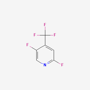 molecular formula C6H2F5N B581089 2,5-Difluoro-4-trifluoromethylpyridine CAS No. 1349716-18-2