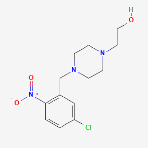 molecular formula C13H18ClN3O3 B5810906 2-[4-(5-chloro-2-nitrobenzyl)-1-piperazinyl]ethanol 