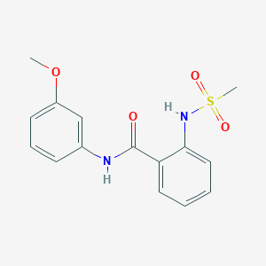 N-(3-methoxyphenyl)-2-[(methylsulfonyl)amino]benzamide