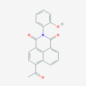 6-acetyl-2-(2-hydroxyphenyl)-1H-benzo[de]isoquinoline-1,3(2H)-dione