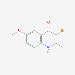 molecular formula C11H10BrNO2 B5810953 3-bromo-6-methoxy-2-methyl-4(1H)-quinolinone 