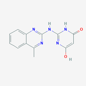 2-[(4-methyl-2-quinazolinyl)amino]-4,6-pyrimidinediol