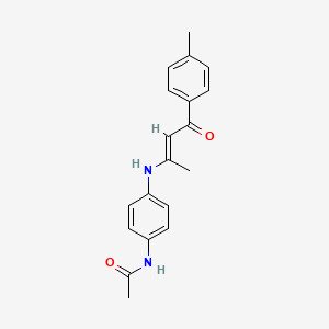 N-(4-{[1-methyl-3-(4-methylphenyl)-3-oxo-1-propen-1-yl]amino}phenyl)acetamide