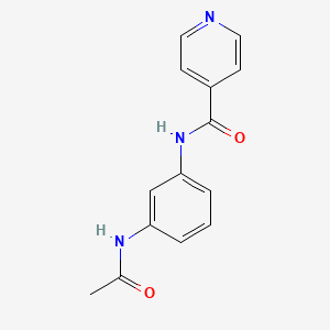 molecular formula C14H13N3O2 B5811030 N-[3-(acetylamino)phenyl]isonicotinamide 