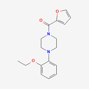 molecular formula C17H20N2O3 B5811040 1-(2-ethoxyphenyl)-4-(2-furoyl)piperazine 