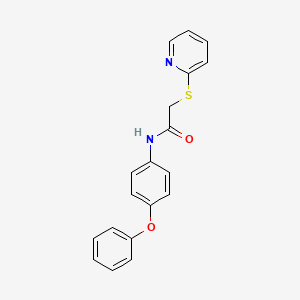 molecular formula C19H16N2O2S B5811050 N-(4-phenoxyphenyl)-2-(2-pyridinylthio)acetamide 