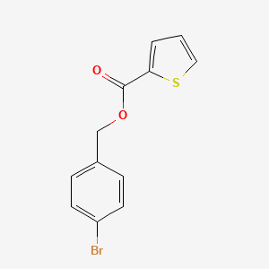 molecular formula C12H9BrO2S B5811057 4-bromobenzyl 2-thiophenecarboxylate 