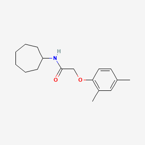 molecular formula C17H25NO2 B5811081 N-cycloheptyl-2-(2,4-dimethylphenoxy)acetamide 